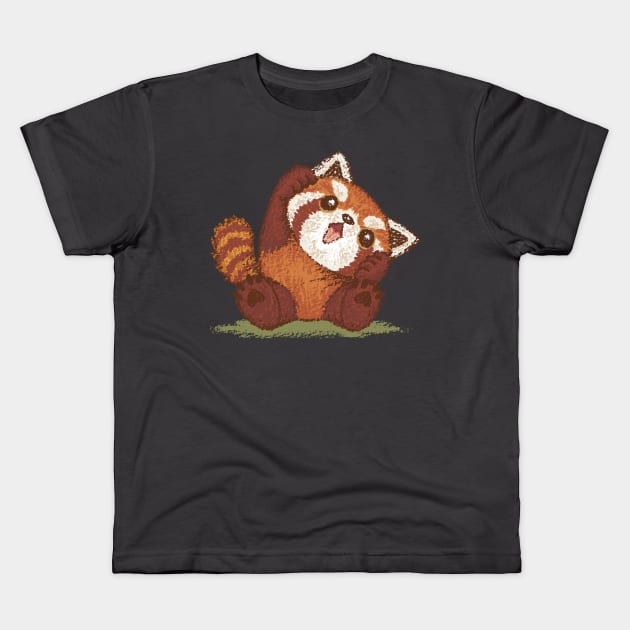 Cute Red panda Kids T-Shirt by sanogawa